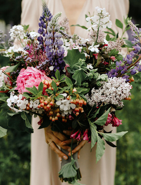 bouquet de mariée d'été