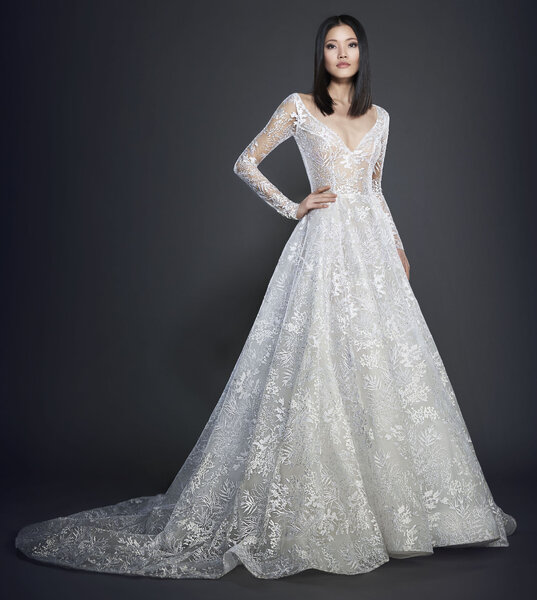 Opulence and Romanticism: Lazaro 2017 Wedding Dress Collection