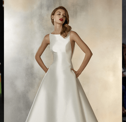 vestido de noiva gola