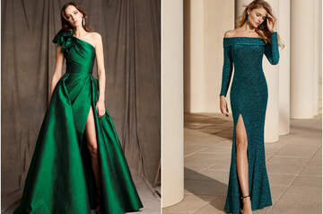 Vestido verde online fiesta