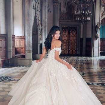 Belle by Allure Bridals | Style: DP252 (só disponível nas lojas Kleinfeld) | Créditos: Disney