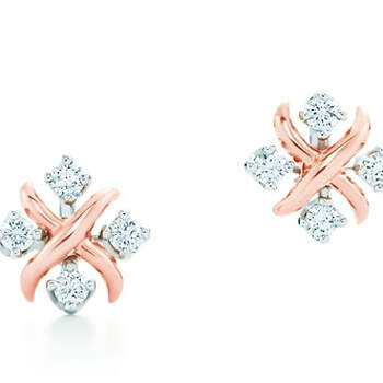 El oro rosa es uno de los grandes favoritos a la hora de poner un toque de color en las joyas nupciales. Foto: Tiffany