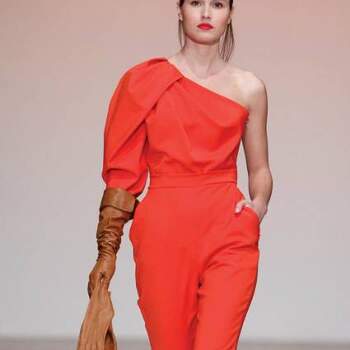 Outfit de festa cor-de-laranja, by Nuno Baltazar Out. 2012.