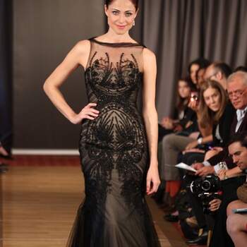 Vestido de noiva preto, da colecção Ines di Santo Primavera 2013.