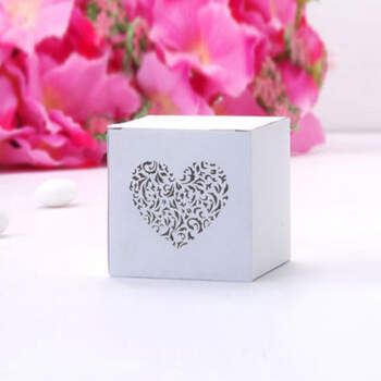 Caja Cubo Corazón 10 Unidades- Compra en The Wedding Shop