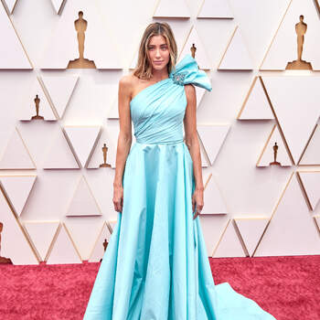 Jessica Serfaty arrives on the red carpet of the 94th Oscars® at the Dolby Theatre at Ovation Hollywood in Los Angeles, CA, on Sunday, March 27, 2022.