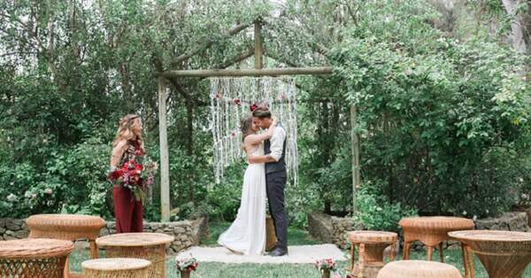 Decorazioni macramé per un matrimonio dal sapore boho chic