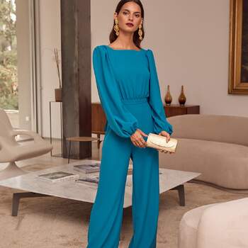 Photo : Lady Pipa - Cartagena Blue Jumpsuit