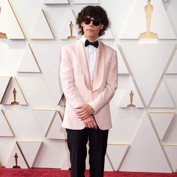 Reece Feldman arrives on the red carpet of the 94th Oscars® at the Dolby Theatre at Ovation Hollywood in Los Angeles, CA, on Sunday, March 27, 2022.