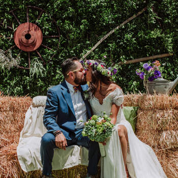 Credits: Susana Jaramillo con vestido de novia de Daniela Ferrari