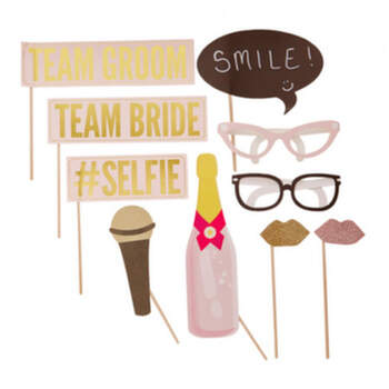 Photocall selfie 10 unidades - Compra en The Wedding Shop