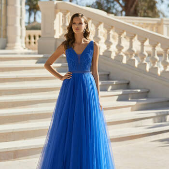 Vestidos de novia discount azul