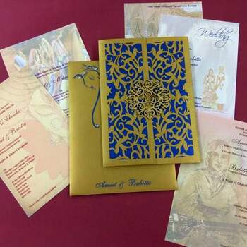 Photo: Classic Designer Wedding Cards &amp; Stationary.