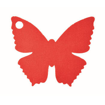 Marcasitio mariposa de cartón rojo 10 unidades- Compra en The Wedding Shop