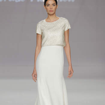 Cristina Tamborero. Credits- Barcelona Bridal Fashion Week