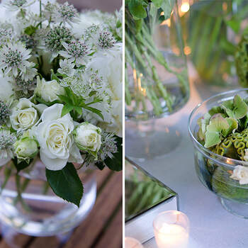 Las flores blancas son un acierto seguro en las bodas. Foto: © Ellen Van Gaalen