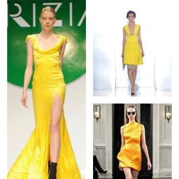 Krizia, Marni et Victoria Beckham ont misé sur le jaune pour leurs collections