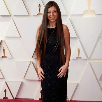 Pinar Toprak arrives on the red carpet of the 94th Oscars® at the Dolby Theatre at Ovation Hollywood in Los Angeles, CA, on Sunday, March 27, 2022.