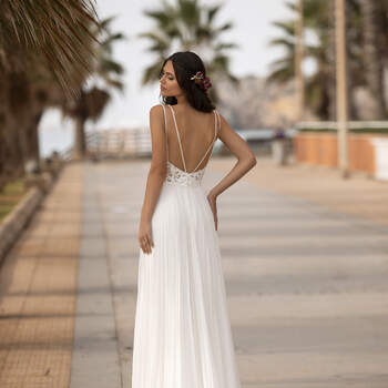 Vestido de noiva modelo Fleming da coleção Pronovias 2021 Cruise Collection