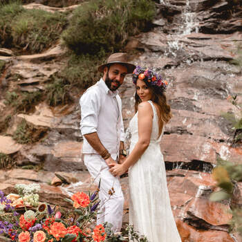 Elopement na Cachoeira  de Aline e Bruno