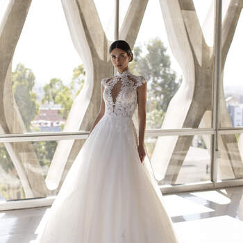 Vestido de noiva modelo Blyth da coleção Pronovias 2021 Cruise Collection