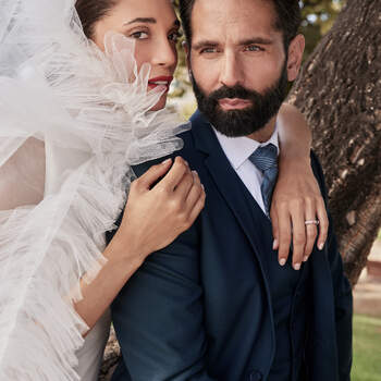 Photo : Father &amp; Sons (Robe de mariée : Xavier Gonzalvez)