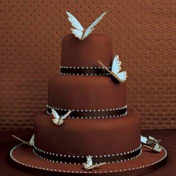 Si te gusta el chocolate, te encantará esta tarta. Foto: My wedding cakes