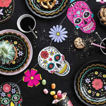 Guirnalda día de los muertos mix color- Compra en The Wedding Shop