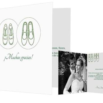 Sorprende a tus amigos y familiares con esta espectacular tarjeta de agradeciemiento tras la boda. Foto: <a href="http://www.sendmoments.es/?c=zan" target="_blank">sendmoments</a>