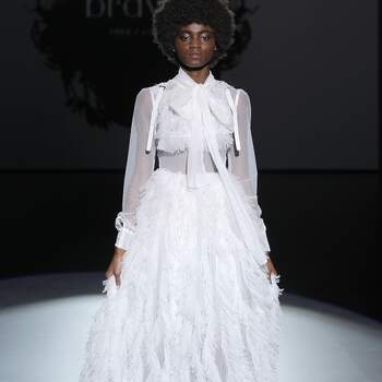 Isabel Zapardiez | Credits: Valmont Barcelona Bridal Fashion Week