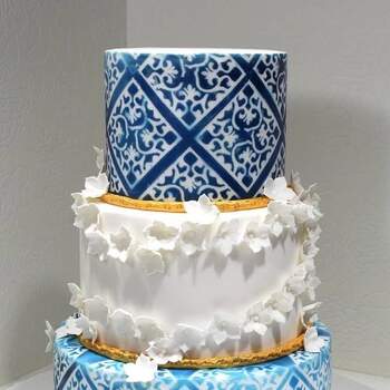 Inspiração para bolos de casamento de 3 andares | Créditos: My Fancy Cake
