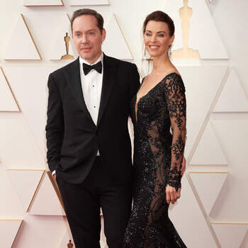 94th Oscars® nominee Jon Spaihts arrives with guest on the red carpet of the 94th Oscars® at the Dolby Theatre at Ovation Hollywood in Los Angeles, CA, on Sunday, March 27, 2022.