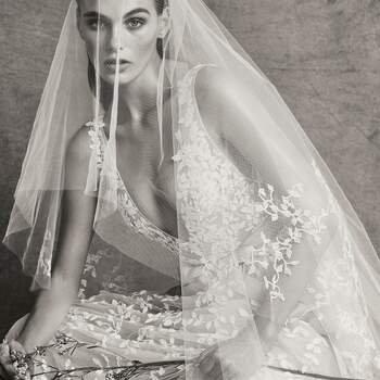 Christie with veil, Zuhair Murad.