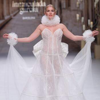 Inmaculada Garcia. Credits: Valmont Barcelona Bridal Fashion Week