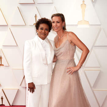 Oscar® co-host Wanda Sykes and Alex Sykes arrive on the red carpet of the 94th Oscars® at the Dolby Theatre at Ovation Hollywood in Los Angeles, CA, on Sunday, March 27, 2022.