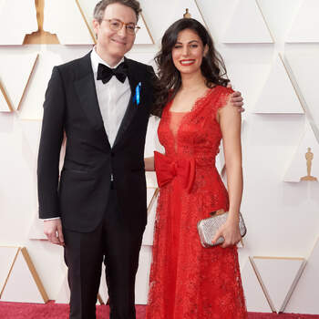 94th Oscars® nominee Nicholas Britell arrives with guest at the Oscar Nominee Luncheon held at the Fairmont Century Plaza, Monday, March 7, 2022. The 94th Oscars® will air on Sunday, March 27, 2022 live on ABC.