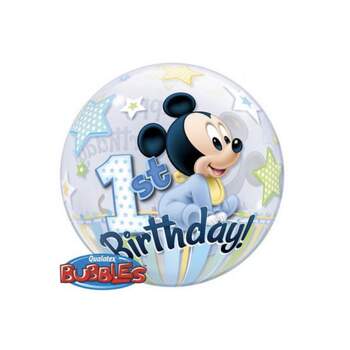 Ballon Bubble Baby Mickey 1st Birthday - The Wedding Shop !