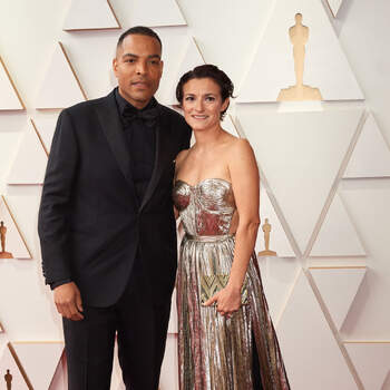Reinaldo Marcus Green and guest arrive on the red carpet of the 94th Oscars® at the Dolby Theatre at the Ovation Hollywood in Los Angeles, CA, on Sunday, March 27, 2022.