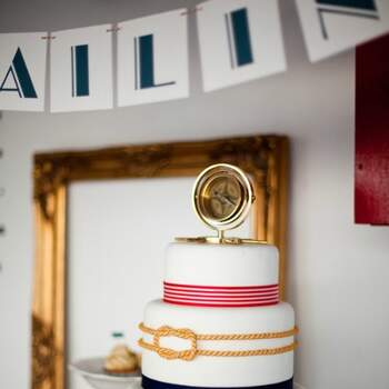 Esta tarta es elegante y marinera: perfecta para la ocasión. Foto: Cristina Brosnan