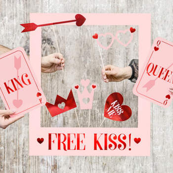 Photobooth kiss love- Compra en The Wedding Shop