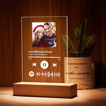 Plaque Spotify en verre - Photo : Myspotifyglass