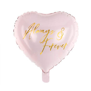 Globo siempre y para siempre corazón rosa- Compra en The Wedding Shop