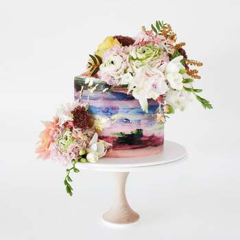 Inspiração para bolos de casamento originais que são verdadeiras obras de arte | Créditos: Cake ink Instagram