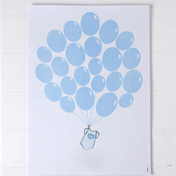 Libro de firmas Globos Azules- Compra en The Wedding Shop