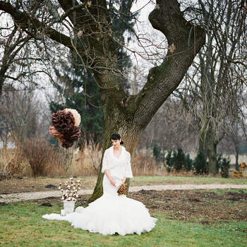 Eine winterliche Hochzeitsfeier. Foto: Bell Studio - Esther&amp;Gabe