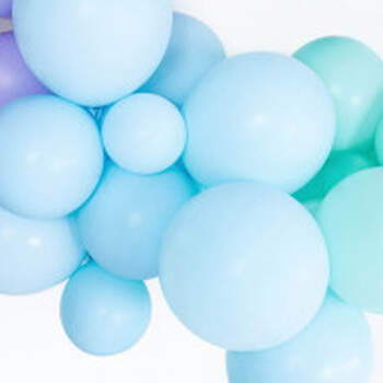 Ballons Bleu Clair Pastel Différentes Mesures - The Wedding Shop !