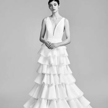 Layered couture volant tulle dream. Credits- Viktor and Rolf.