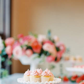 Repostería en tonons rosados. Cupcakes. Credits: O'Malley Photographers