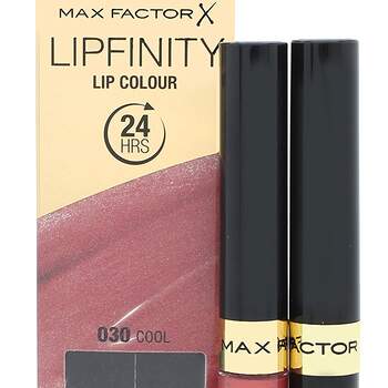 Batom efeito brilho permanente.<p> Lipfinity Lip Colour 24 Hrs Max Factor ·