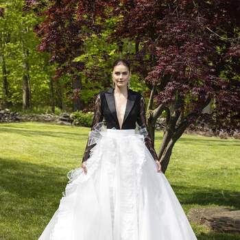 Vestido de novia negro: 40 estilos para novias arriesgadas